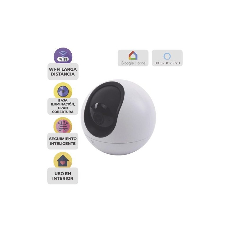 CÁMARA DE SEGURIDAD EZVIZ WI-FI 3K, 5 MP, INTERIOR, DETECCIÓN INTELIGENTE, DETECCIÓN HUMANA Y DE MASCOTAS, DOBLE BANDA 2.4G/5G, 