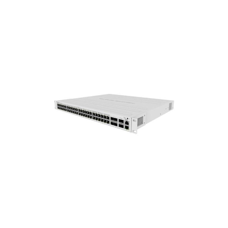 SWITCH MIKROTIK, CONMUTADOR 48 PUERTOS RJ45 X 1G, 4 PUERTOS SFP+ DE 10G. 2 PUERTOS QSFP+ DE 40G PARA CONEXIONES DE FIBRA EXTREMA