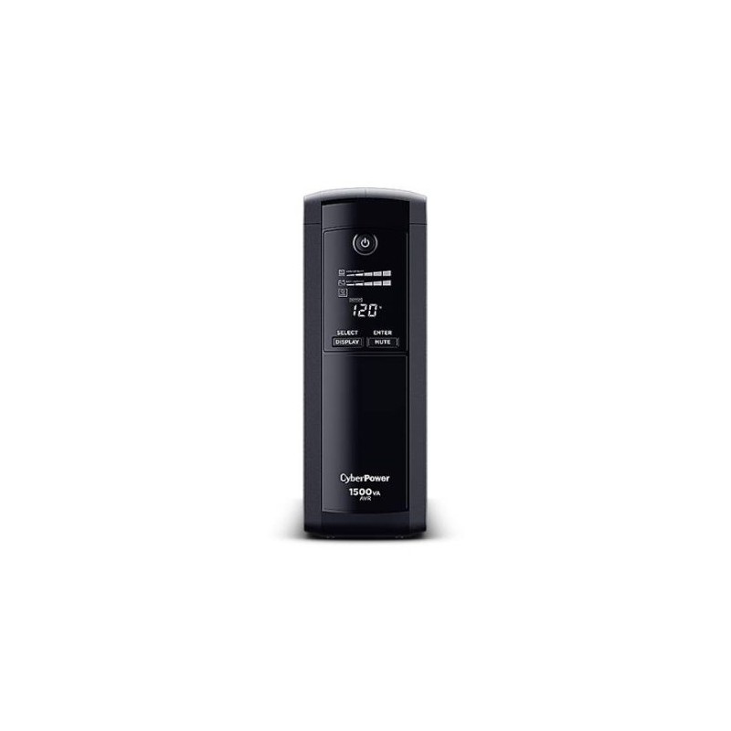 NO BREAK CYBERPOWER CP1500AVRLCD, 900W, 1500VA, 12 CONTACTOS, (450 W) 12 MINUTOS,
