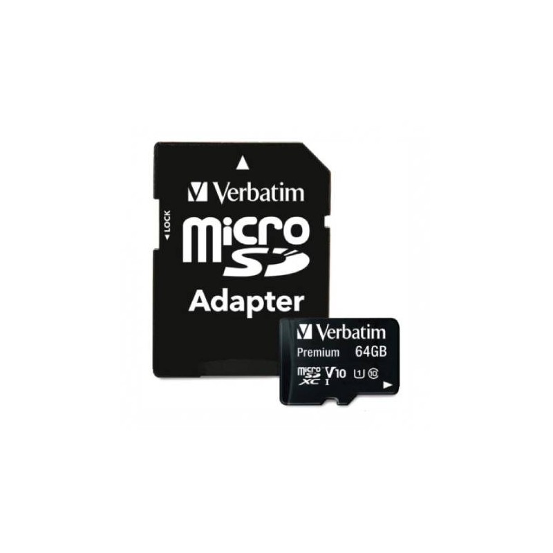 TARJETA DE MEMORIA MICROSDXC VERBATIM VALUELIFE 64 GB CLASE10, 71272