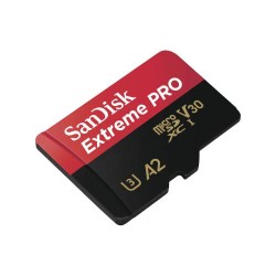 MEMORIA FLASH SANDISK EXTREME PRO MICROSD CARD 256GB, INCLUYE ADAPTADOR, SDS256EX