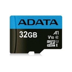 MEMORIA FLASH ADATA PREMIER, 32GB MICROSDHC UHS-I CLASE 10, CON ADAPTADOR, AUSDH32GUICL10A1-RA1