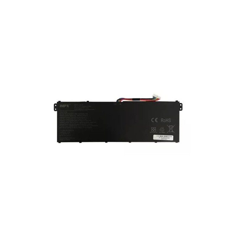 REPUESTO BATERÍA COMPATIBLE ACER ASPIRE 3, 3 A315-51-54R5 A315-51-59VZ A315-53-325R, POLÍMERO DE LITIO, 4810 MAH, 7.7V, CALIDAD 