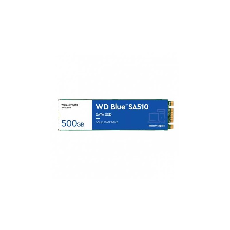 UNIDAD DE ESTADO SOLIDO SSD WESTERN DIGITAL WD BLUE SA510, 500GB, SATA III, M.2, WDS500G3B0B