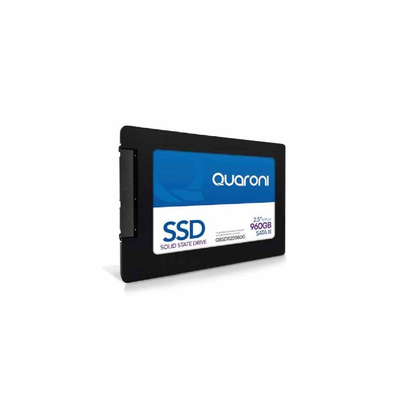 UNIDAD DE ESTADO SOLIDO SSD QUARONI QSSDS25960G, 960GB, SATA III, 2.5?, QSSDS25960G
