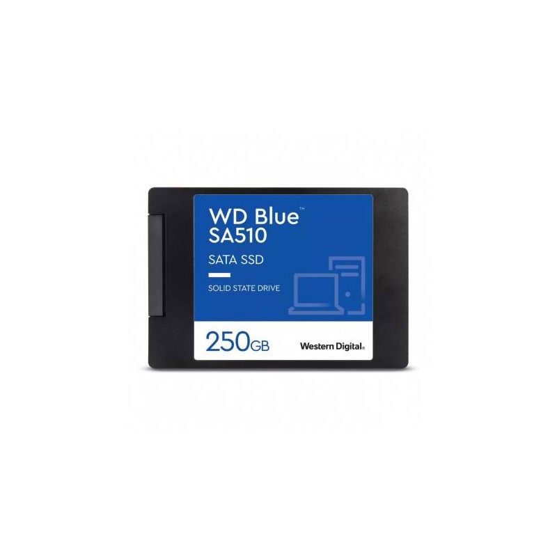 UNIDAD DE ESTADO SOLIDO SSD WESTERN DIGITAL WD BLUE SA510, 250GB, SATA III, 2.5”, 7MM, WDS250G3B0A