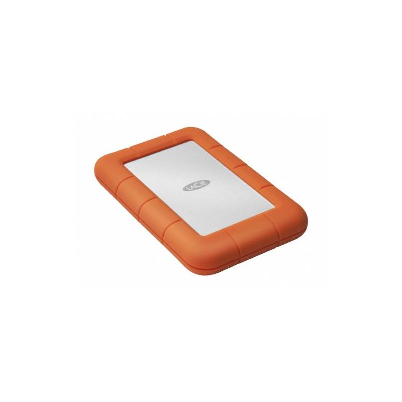 DISCO DURO EXTERNO LACIE RUGGED MINI, 4TB, USB 3.0, NARANJA, A PRUEBA DE AGUA Y GOLPES – PARA MAC/PC, LAC9000633
