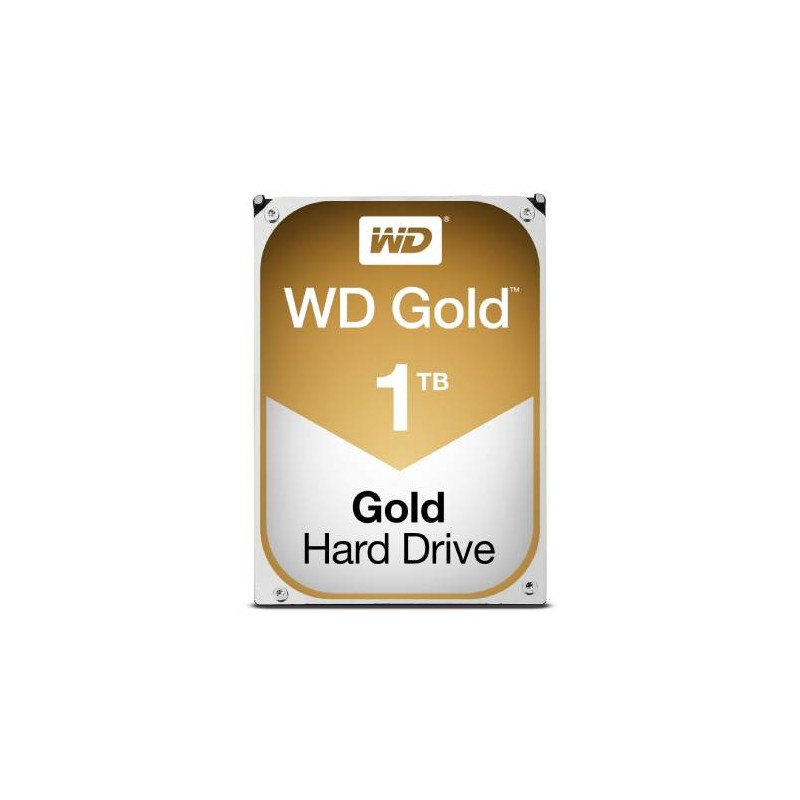 DISCO DURO PARA SERVIDOR WESTERN DIGITAL WD GOLD 3.5”, 1TB, SATA III, 6 GBIT/S, 7200RPM, 128MB CACHÉ, WD1005FBYZ