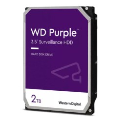 DISCO DURO PARA VIDEOVIGILANCIA WESTERN DIGITAL WD PURPLE 3.5”, 2TB, SATA III, 6 GBIT/S, 5400RPM, 64MB CACHÉ, WD23PURZ