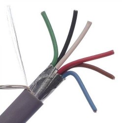 BOBINA DE CABLE BELDEN DE AUDIO, 6 X 22, 305 METROS, GRIS, 5504FE 008U1000