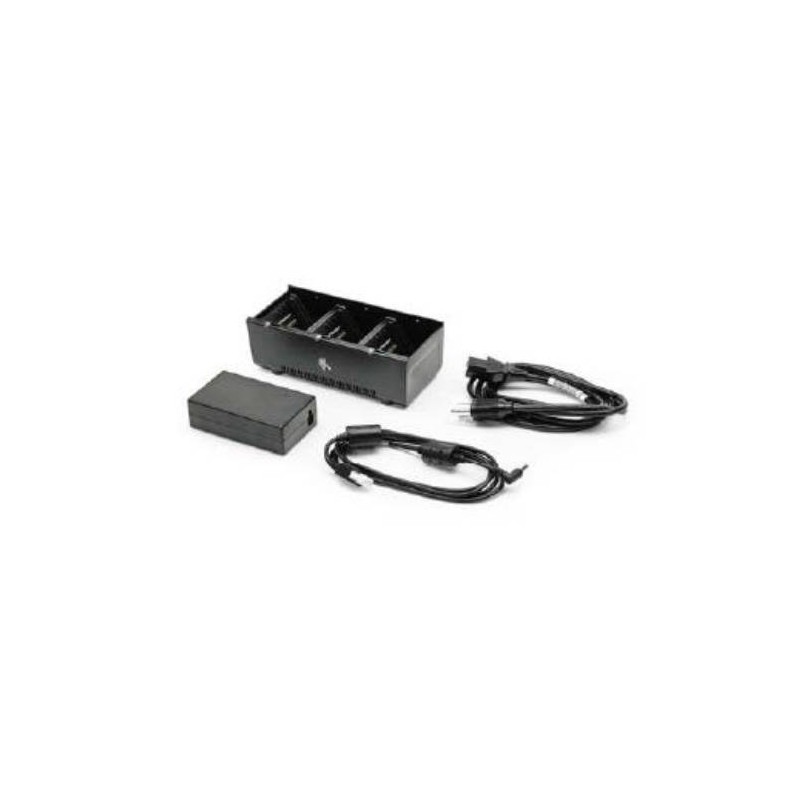 BASE DE CARGA ZEBRA, 3 BATERÍAS, NEGRO, COMPATIBLE CON ZQ500/ZQ600 – INCLUYE FUENTE DE PODER Y CABLE DE CORRIENTE, SAC-MPP-3BCHG