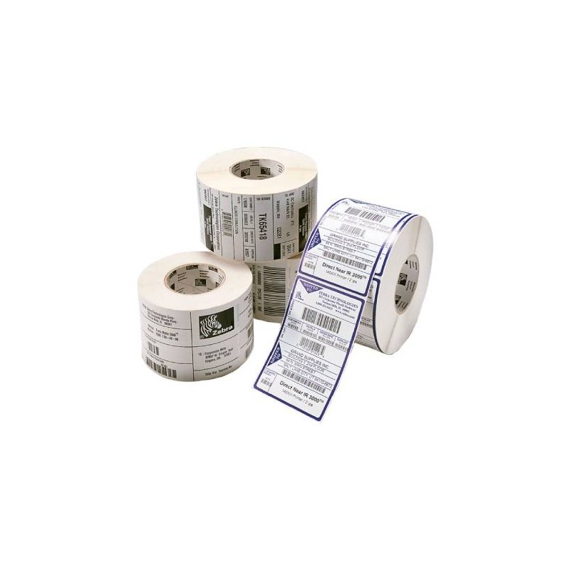 ZEBRA ROLLO DE ETIQUETAS Z-PERFORM 2000D, 4” X 4”, 640 ETIQUETAS, BLANCO, 1 ROLLO, 10010033