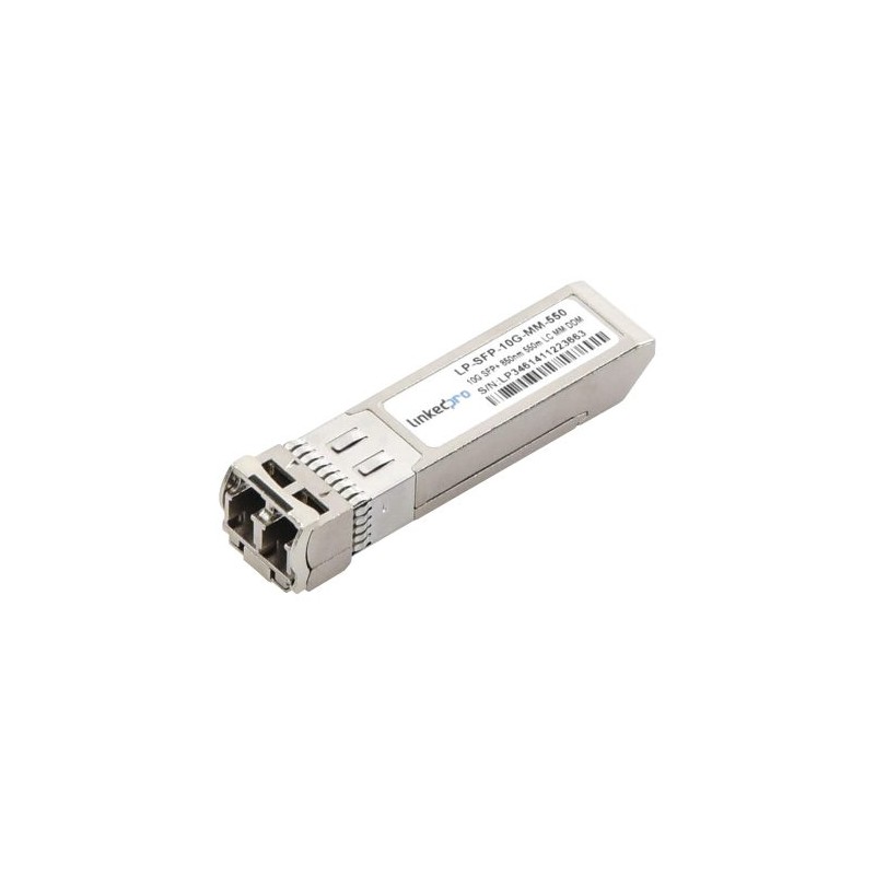 TRANSCEPTOR ÓPTICO SFP+ (MINI-GBIC), MULTIMODO 850 NM, 10 GBPS, 10GBASE-SR, CONECTORES LC/UPC DÚPLEX, DDM, HASTA 550 M, LP-SFP-1