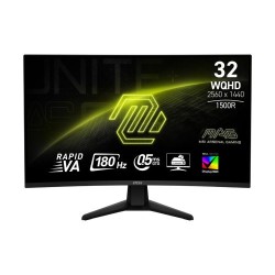 MONITOR GAMER CURVO MSI MAG 32CQ6F LED 31.5?, 2560X1440 QUAD HD, 180HZ, 1500R, HDMI/DISPLAYPORT, NEGRO, MAG 32CQ6F