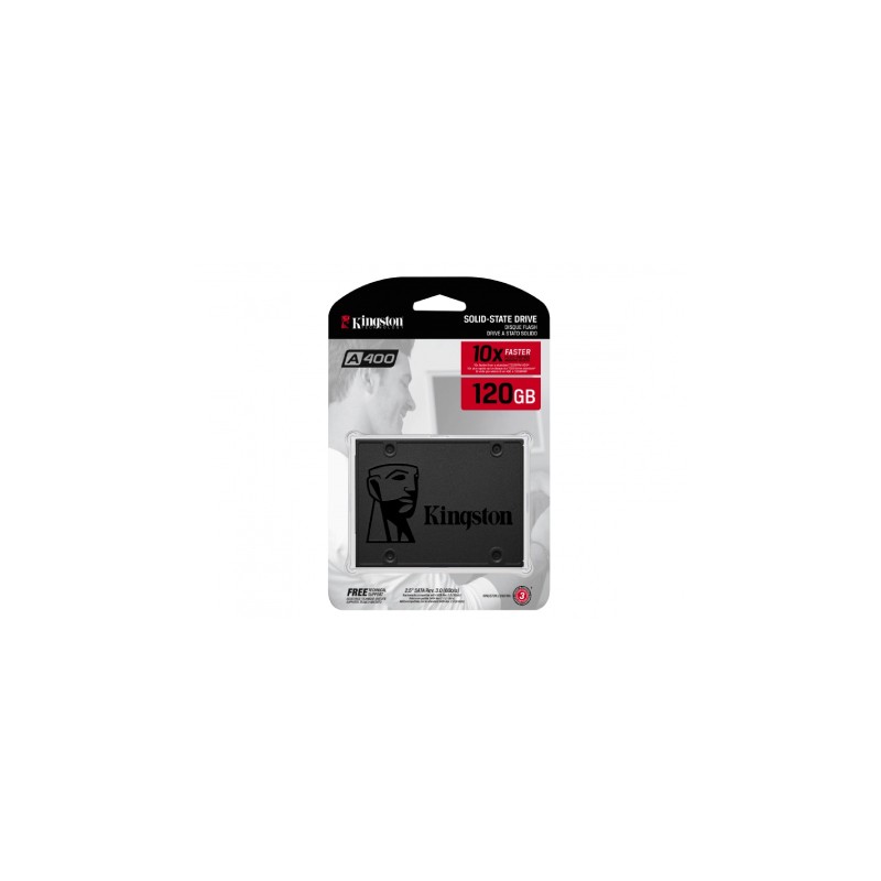 SSD ESTADO SOLIDOKINGSTON A400 120GB 2.5 SATA3 7MM LECT.500 / ESCR.320MBS