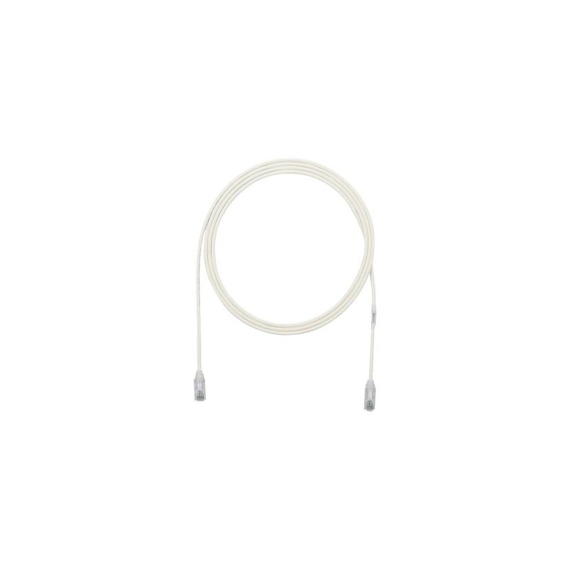 CABLE DE PARCHEO PANDUIT TX6, UTP CAT6, DIÁMETRO REDUCIDO (28AWG), COLOR BLANCO MATE, 3FT, UTP28SP3