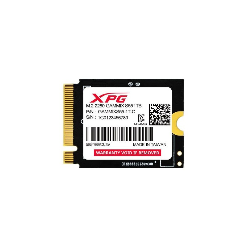 UNIDAD DE ESTADO SÓLIDO SSD XPG GAMMIX S55, 1TB, PCI EXPRESS 4.0, M.2, SGAMMIXS55-1T-C