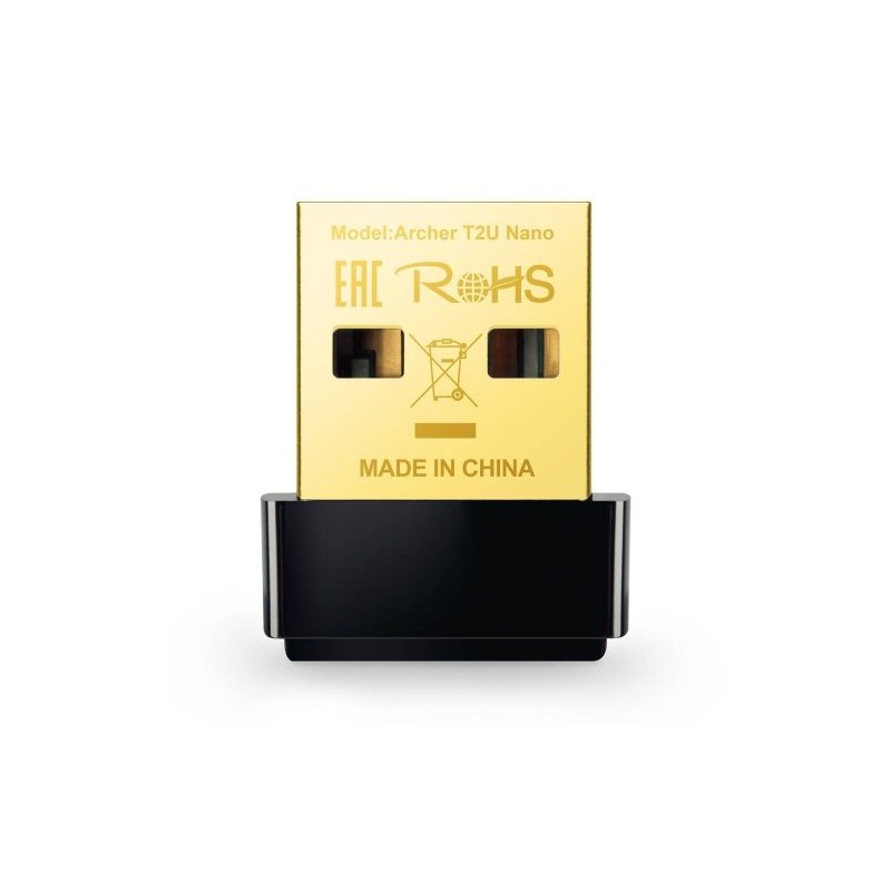 ADAPTADOR DE RED TP-LINK USB ARCHER T2U NANO, INALÁMBRICO, WLAN, 633 MBIT/S, 2.4/5GHZ, ARCHER T2U NANO