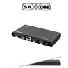 SAXXON DIVISOR DE VIDEO HDMI, 1 ENTRADA Y 4 SALIDAS, 4K & 2K @ 30HZ, SOPORTA 3D, DISTANCIA DE CONEXIÓN A 30 METROS EN ENTRADA Y 