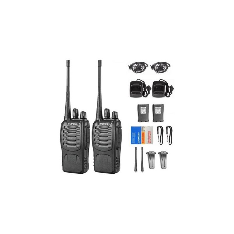 RADIOS DE COMUNICACION, WALKIE TALKIE RECARGABLE CON AURICULARES Y ALTAVOCES. RADIOS DE COMUNICACION PARA LOGÍSTICA Y ALMACENAJE