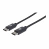 MANHATTAN CABLE USB C MACHO – USB C MACHO, 3 METROS, NEGRO, 354882