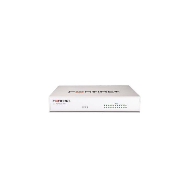 FIREWALL FORTINET FORTIGATE 60F, ALÁMBRICO, 10GBIT/S, 10X RJ-45, INCLUYE GARANTÍA FORTICARE Y LICENCIA FORTIGUARD 24X7 UTP 1 AÑO