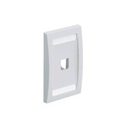 PANDUIT FACEPLATE EJECUTIVA PARA MÓDULO MINI-COM, 1 PUERTO, BLANCO, CFPE1WHY