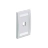 PANDUIT FACEPLATE EJECUTIVA PARA MÓDULO MINI-COM, 1 PUERTO, BLANCO, CFPE1WHY