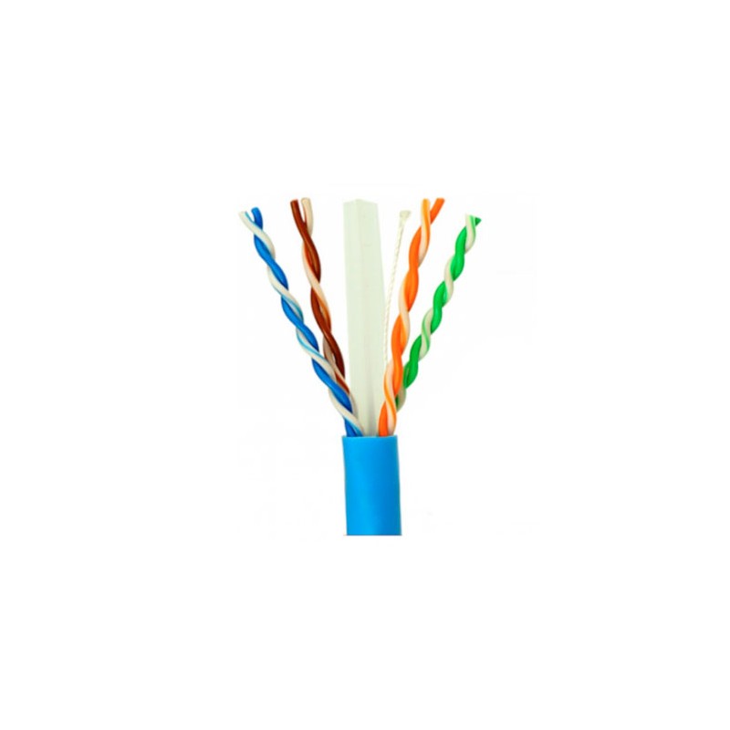 SAXXON OUTP6COP305B – BOBINA DE CABLE UTP CAT6 100% COBRE/ 305 METROS/ COLOR AZUL/ USO INTERIOR/ SOPORTA PRUEBAS DE FLUKE TEST/ 