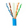 SAXXON OUTP6COP305B – BOBINA DE CABLE UTP CAT6 100% COBRE/ 305 METROS/ COLOR AZUL/ USO INTERIOR/ SOPORTA PRUEBAS DE FLUKE TEST/ 