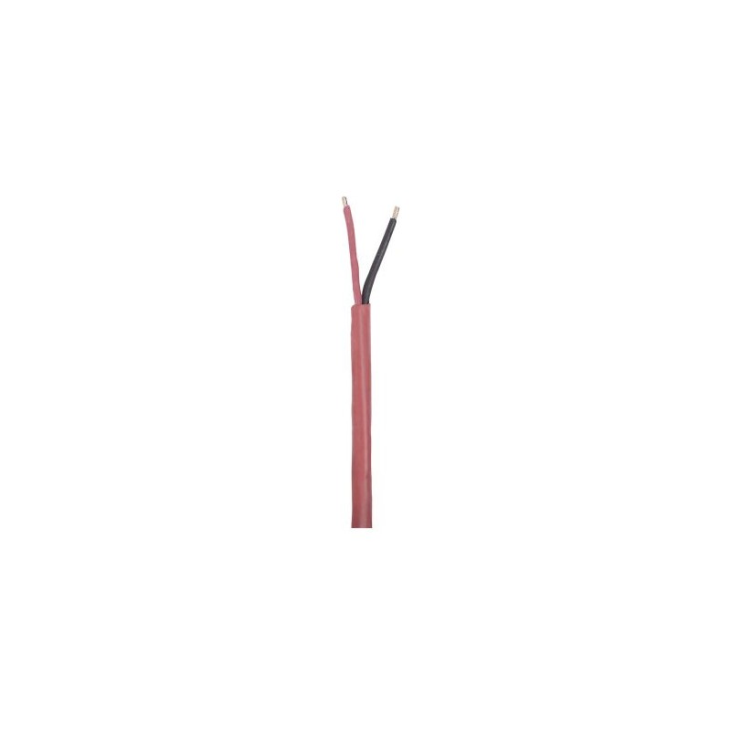 BOBINA VIAKON DE 305 METROS DE ALAMBRE, 2 X 18 AWG, BLINDADO, COLOR ROJO, FPLR INCENDIO, HECHO EN MÉXICO, 9422